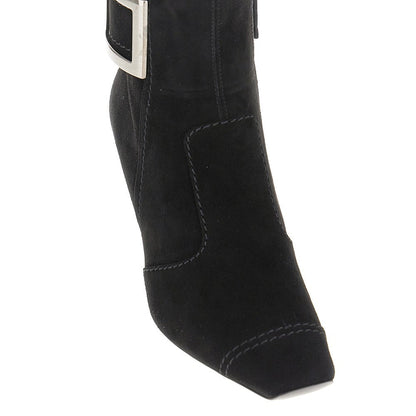 ROGER VIVIER 40 suede leather trompette boots