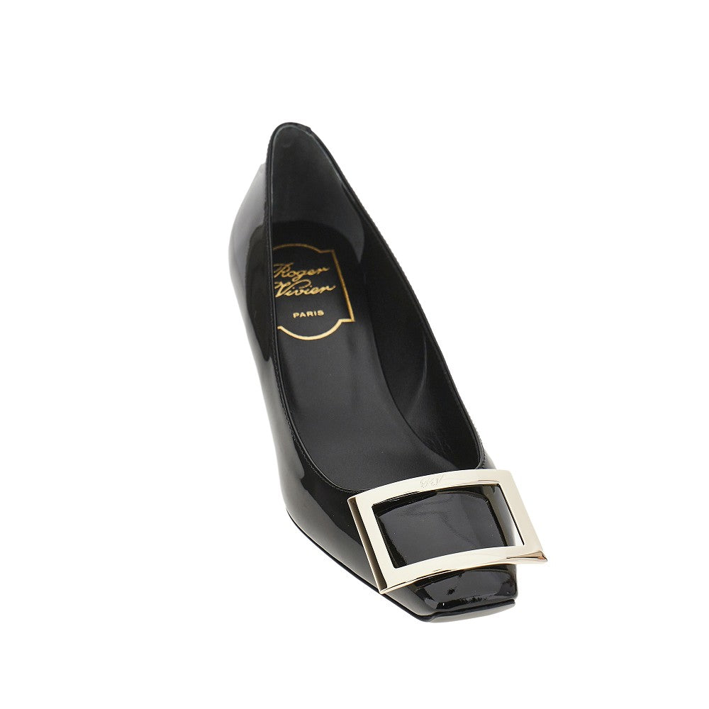 ROGER VIVIER 36 trompette patent leather pumps