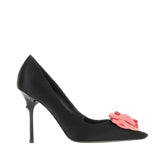 ROGER VIVIER 40 epine rose satin pumps