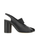 MM6 36 leather anatomic numeric slingback pumps