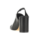 MM6 36 leather anatomic numeric slingback pumps