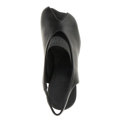 MM6 36 leather anatomic numeric slingback pumps