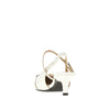 nappa leather slingback pumps with charms