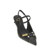 nappa leather slingback pumps with charms