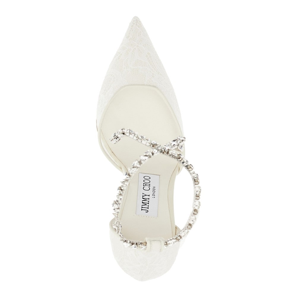 JIMMY CHOO 36 stevie 100 lace pumps