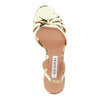 tati metallized leather sandals