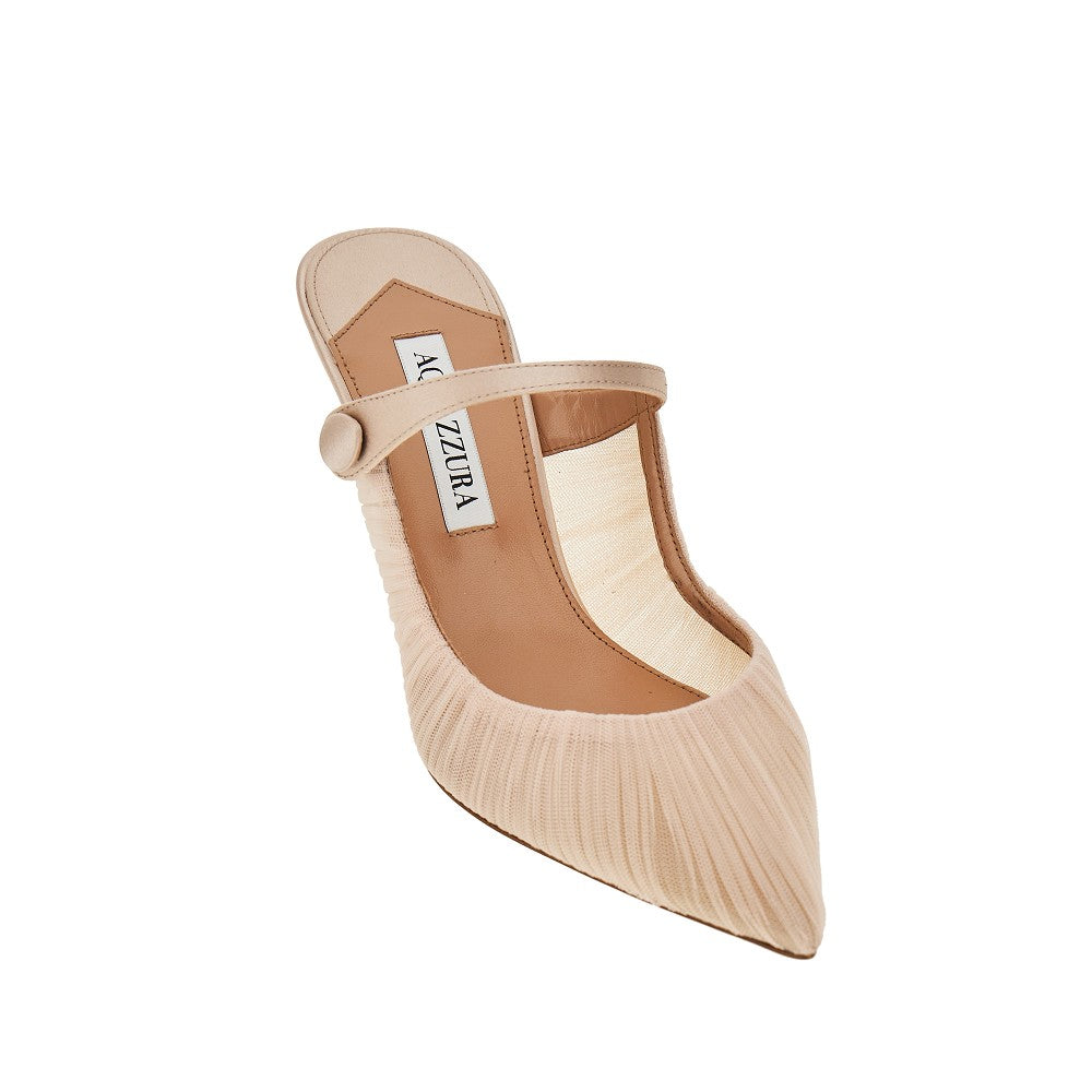AQUAZZURA 36+ voile tulle mules
