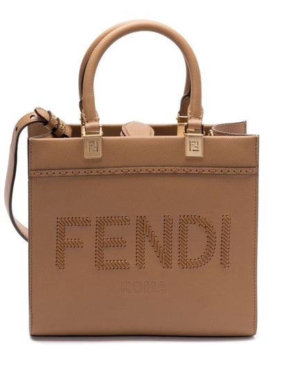 Fendi Grained Leather Fendi Sunshine Small Bag