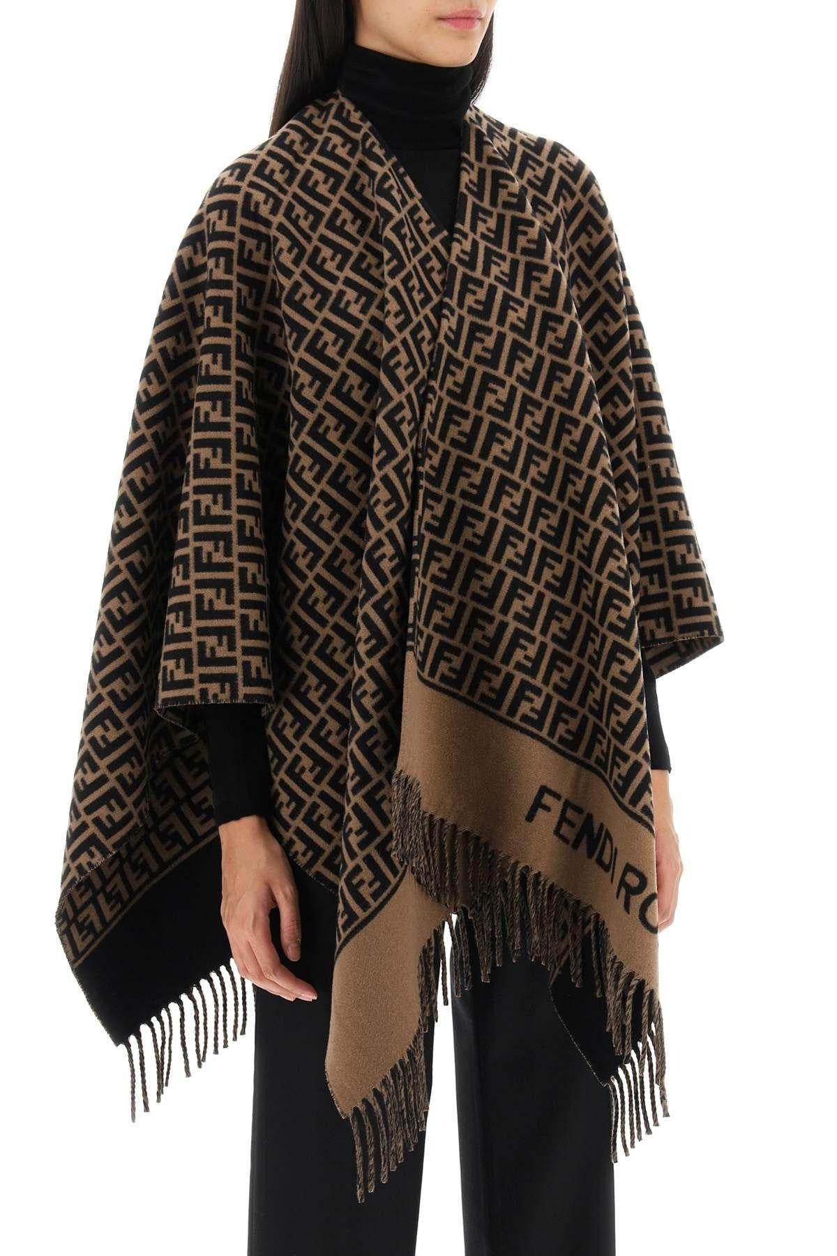 FENDI Wool and Cashmere Poncho Modecraze Inc