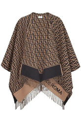 FENDI Wool and Cashmere Poncho