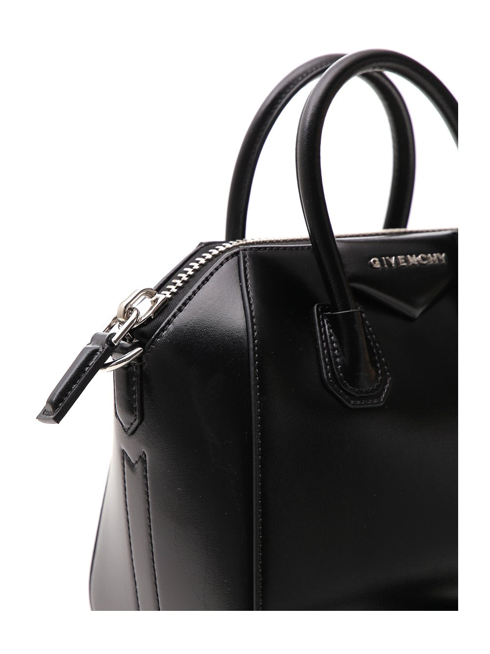 Antigona Mini Black Leather Tote Bag