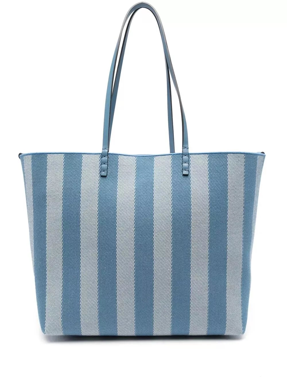 Fendi Pequin Striped And Ff Fabric Roll Large Reversible Shopper