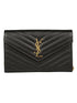 SAINT LAURENT Cassandre Matelasse Chain Wallet