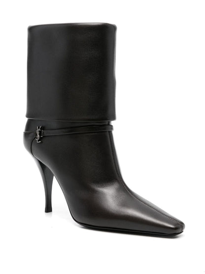 smooth leather niki booties