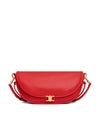 Soft Triomphe Little Halfmoon Shiny Lambskin Bag