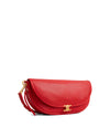 Soft Triomphe Little Halfmoon Shiny Lambskin Bag