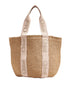 CHLOE Woody Large Raffia Basket Tote – Beige