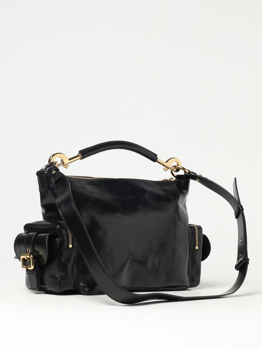 chloé leather camera bag
