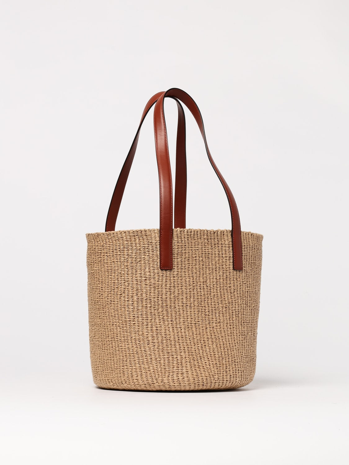 Large Horse Medal Raffia Basket