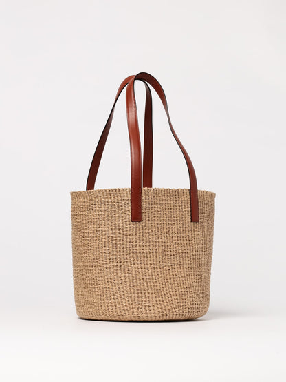 Large Horse Medal Raffia Basket