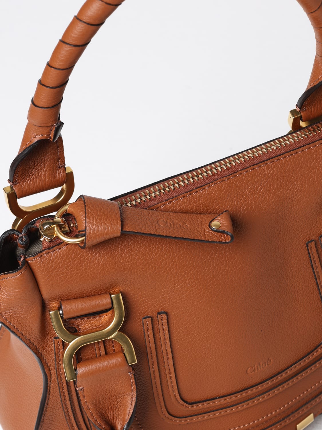 chloé marciè grained leather bag