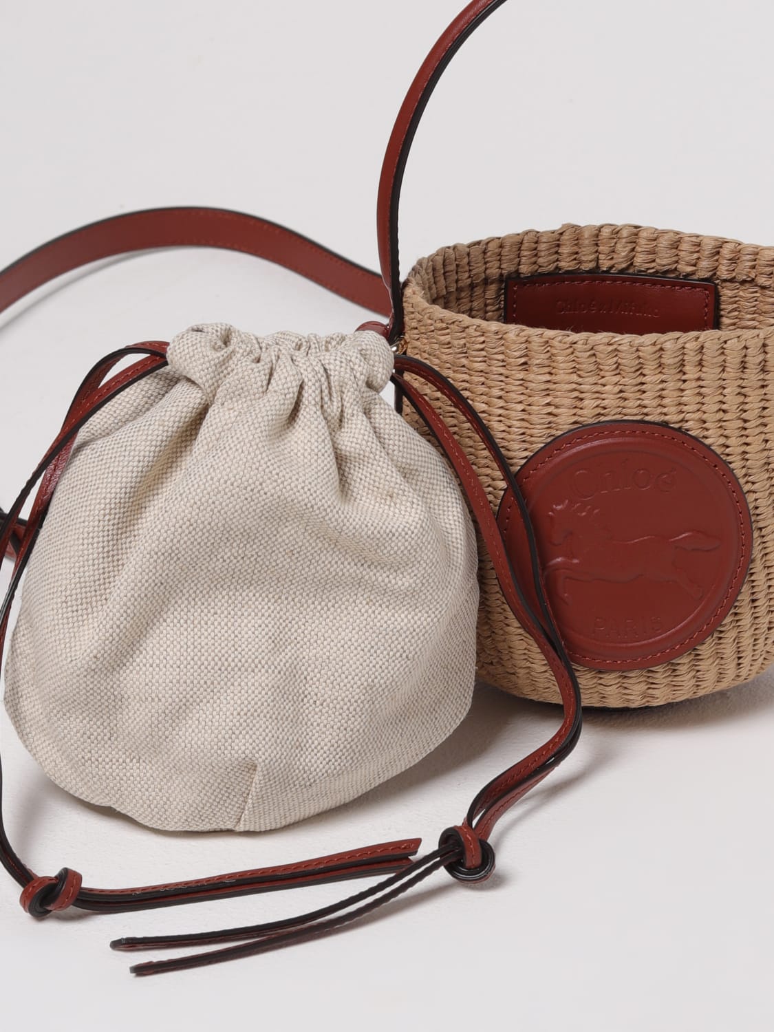 Mini Horse Medal Raffia Basket
