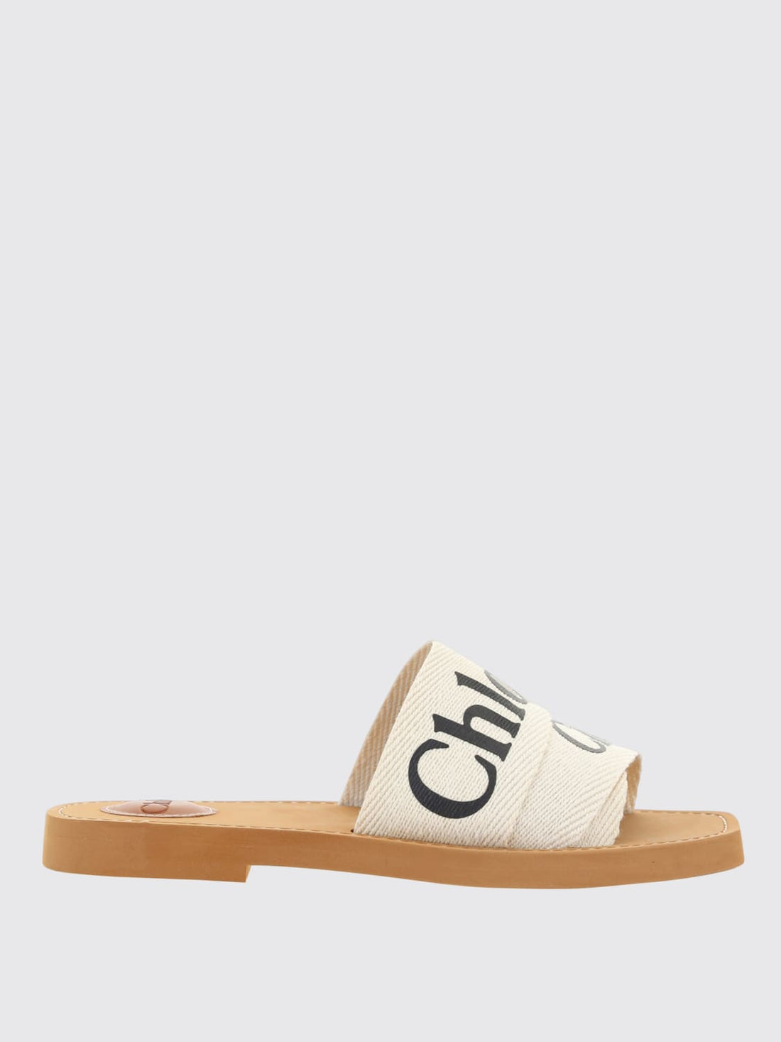 Chloé Chloé Sliders In Fabric And Rubber