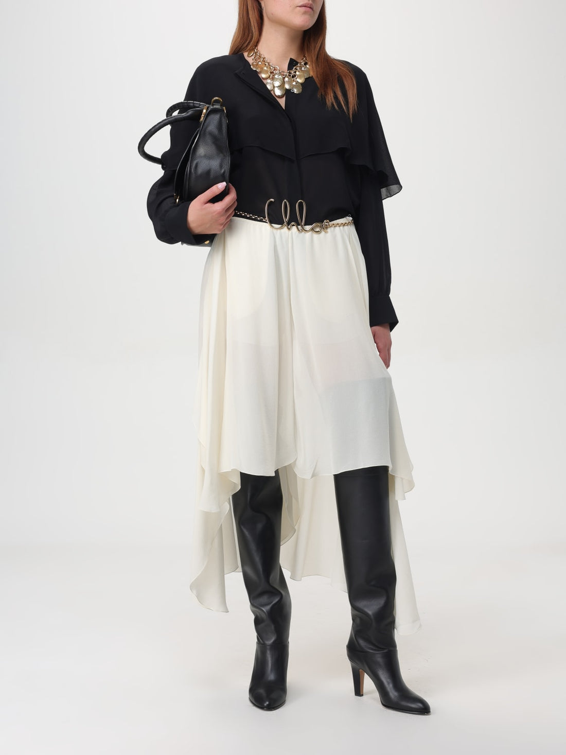 chloé marciè grained leather bag