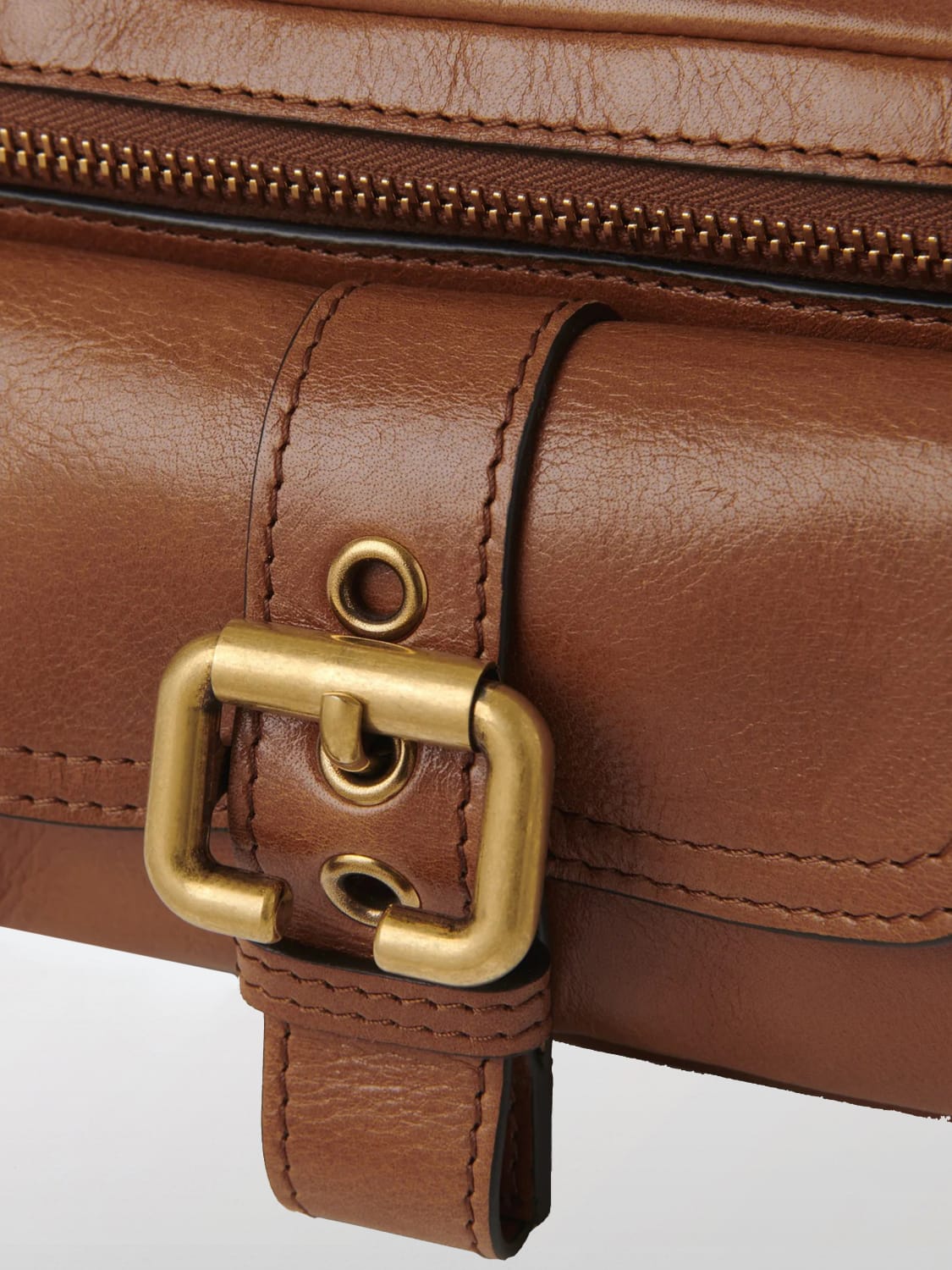 chloé polished leather handbag