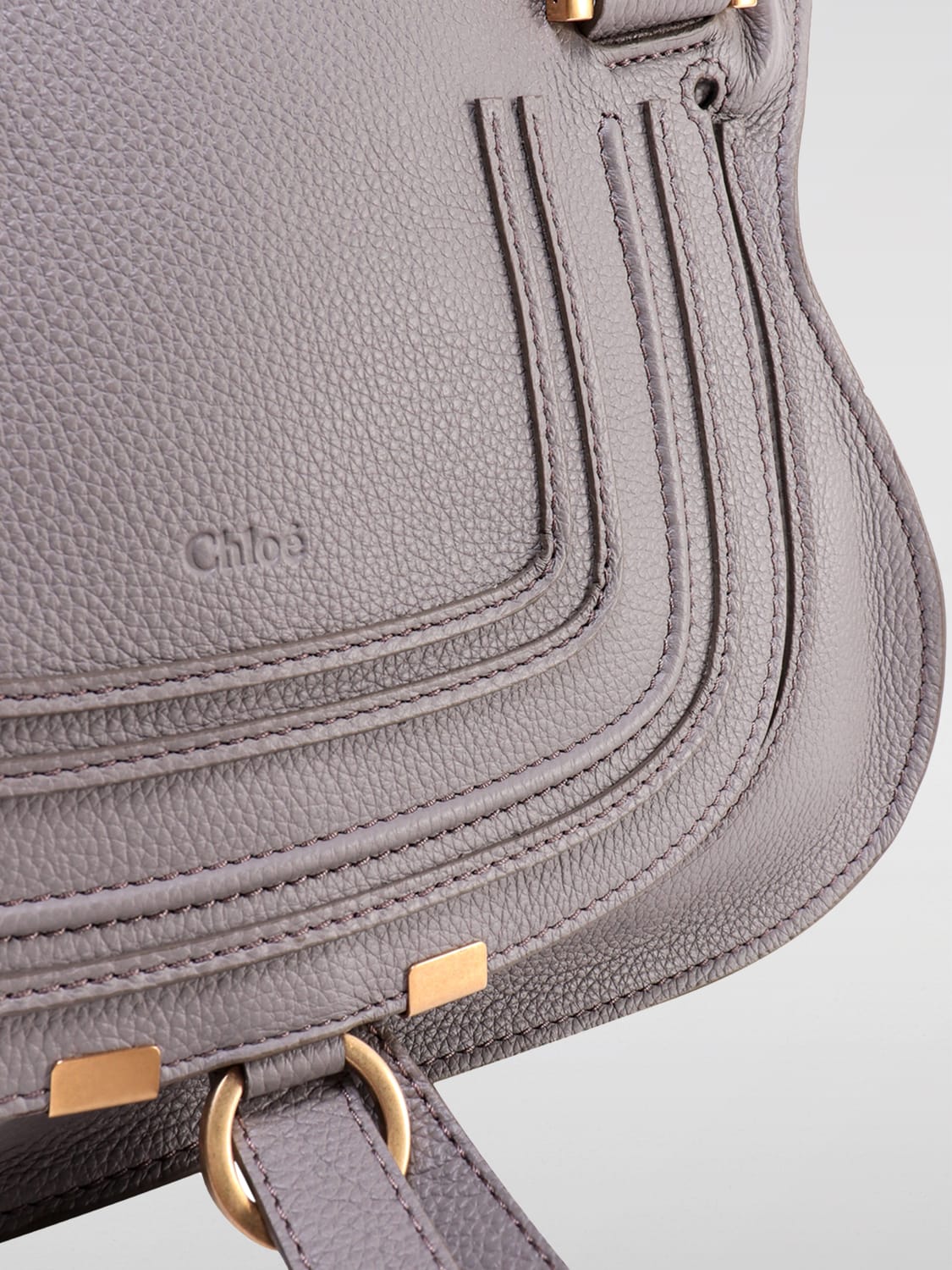 chloé marciè grained leather bag