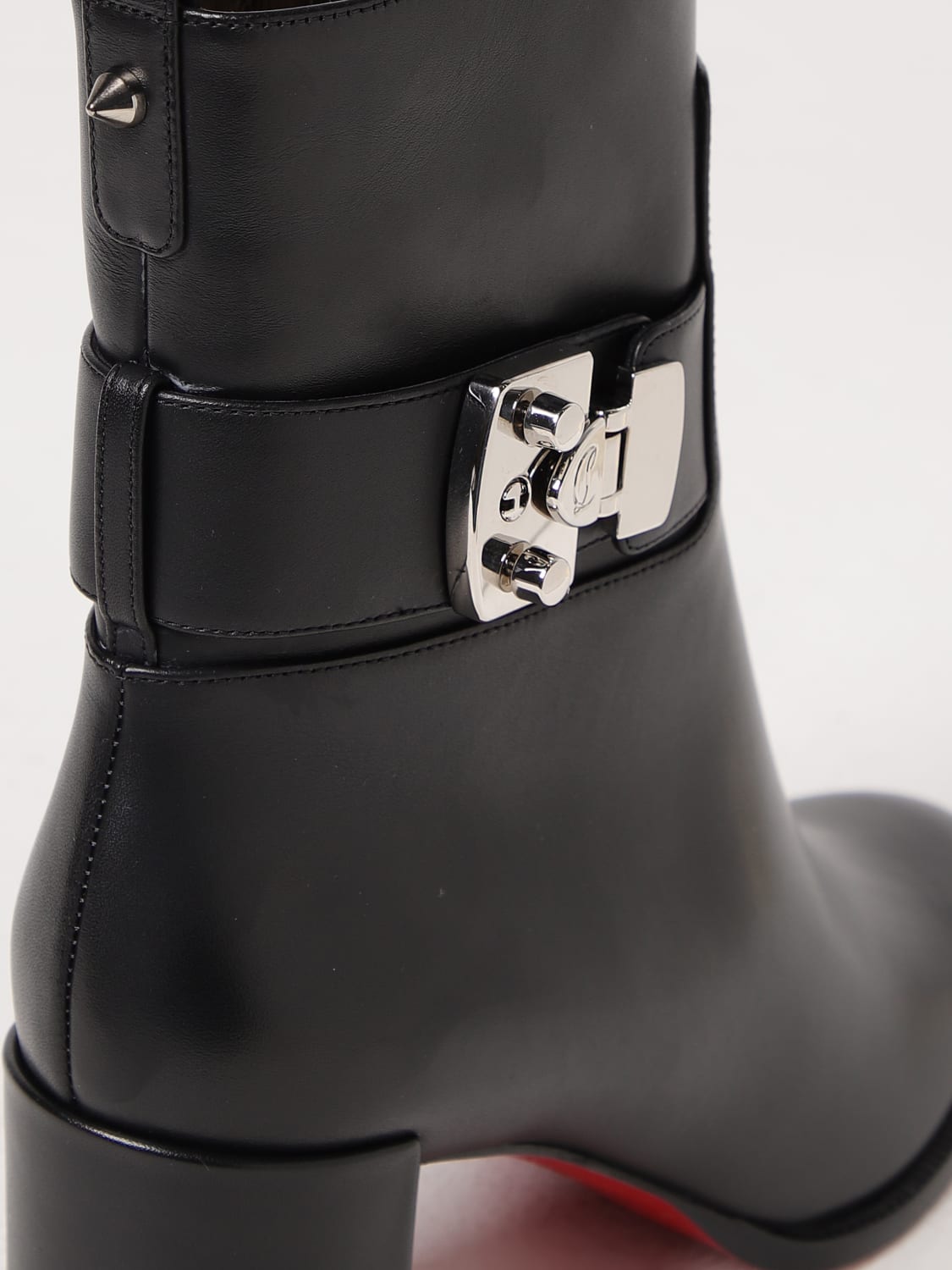 flat ankle boots woman christian louboutin