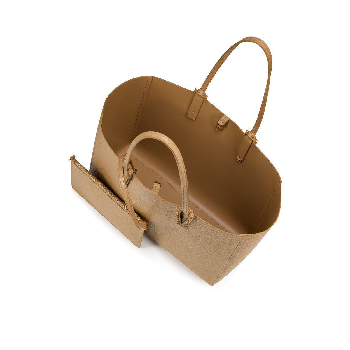 カバタ ラージ ソフト イーストウエスト レザー ショルダーバッグ