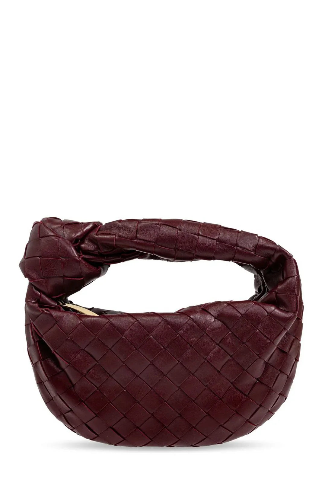 BOTTEGA VENETA Jodie Mini Leather Shoulder Bag – Burgundy
