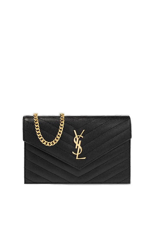 SAINT LAURENT Cassandre Matelasse Chain Wallet