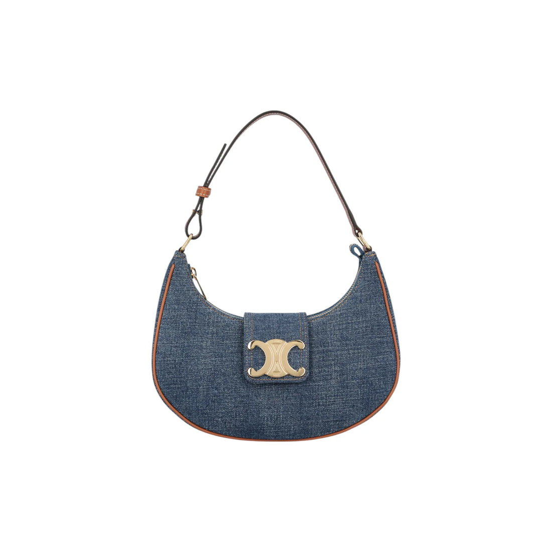 CELINE Ava Medium Denim Shoulder Bag
