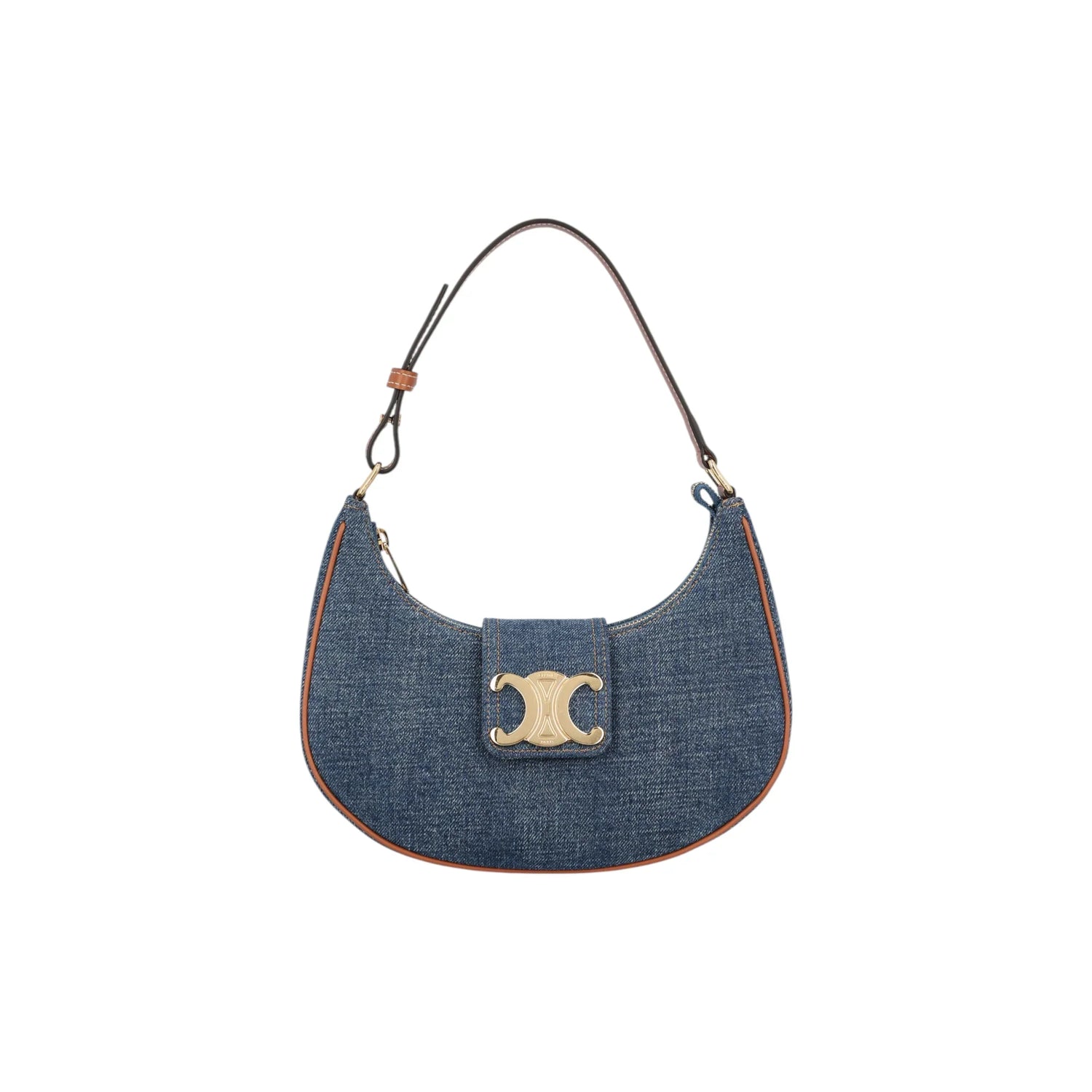 CELINE Ava Medium Denim Shoulder Bag