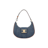 CELINE Ava Medium Denim Shoulder Bag