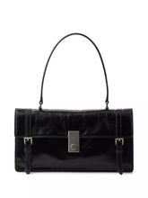 Prada Medium Glossy Finish Leather Work Handbag