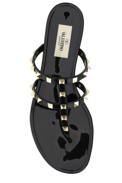 Rockstud PVC Thong Sandals