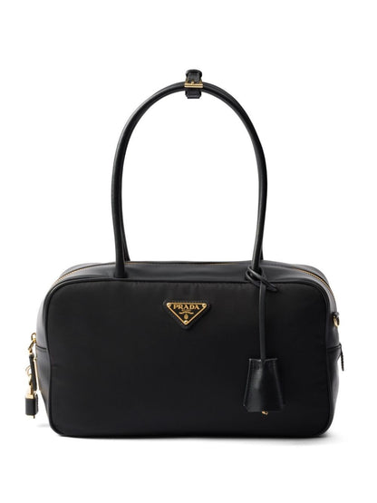 Prada Re-nylon And Leather Medium Top-handle Bag