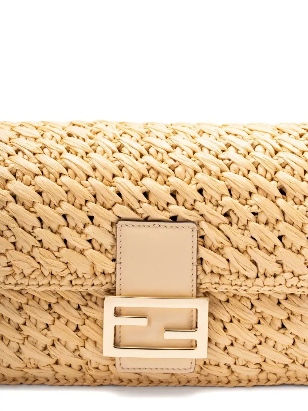 viscose fibre crochet medium baguette bag
