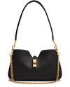 Camille 16 Black Leather Shoulder Bag