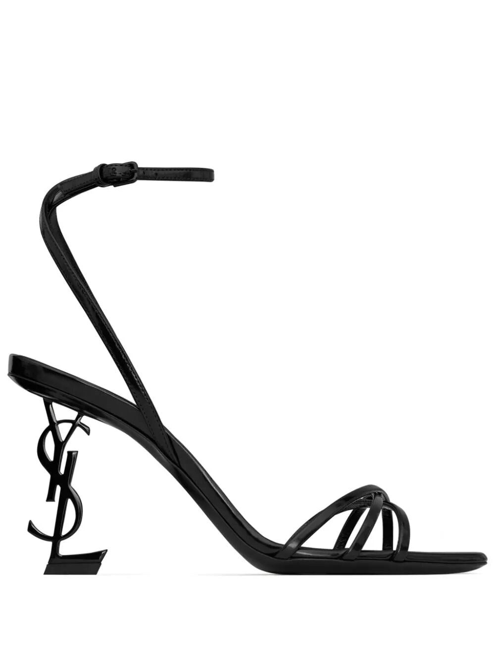 Saint Laurent Opyum Sandals In Glazed Leather