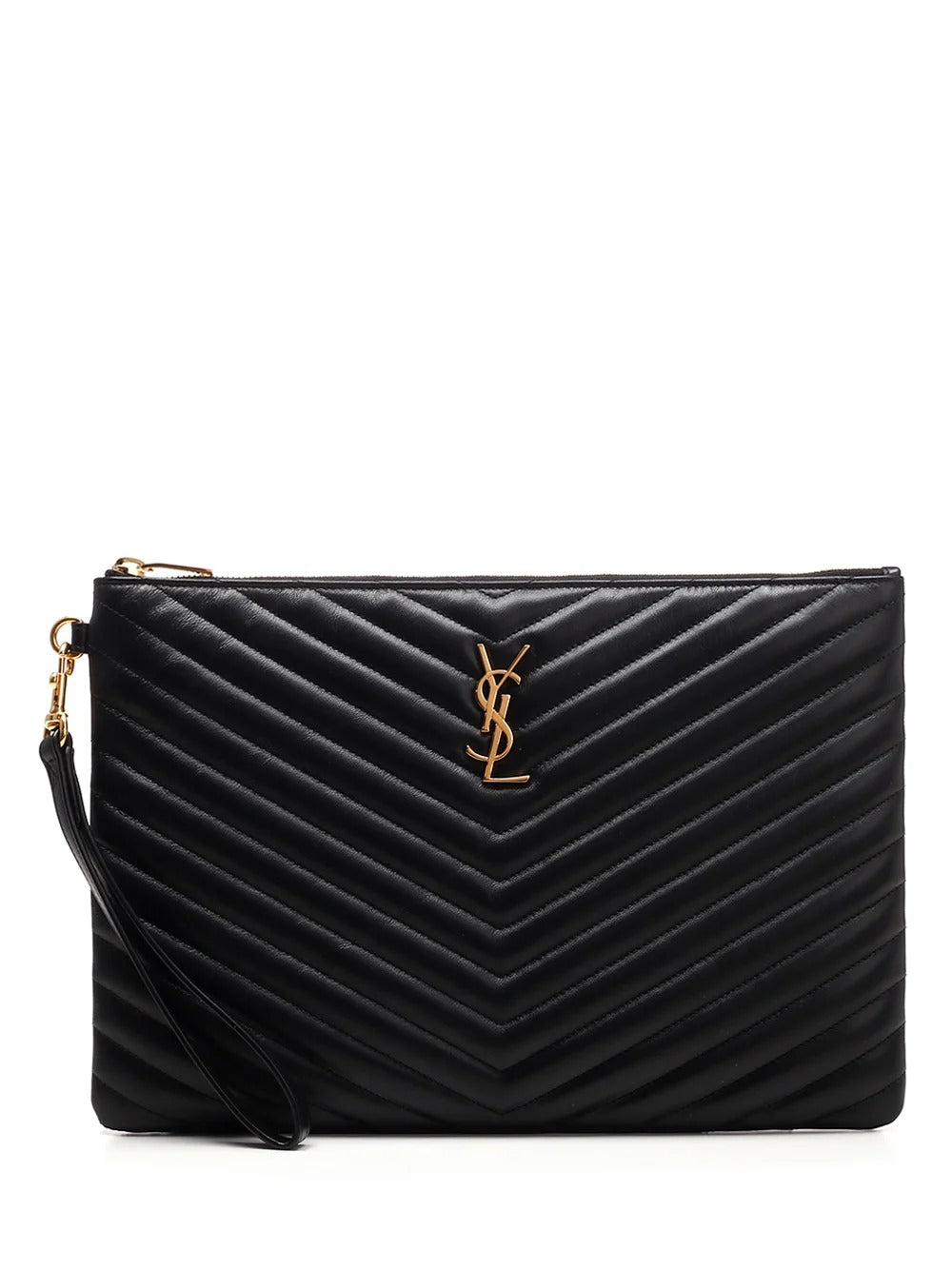 Medium Cassandre Matelasse Quilted Wristlet Pouch