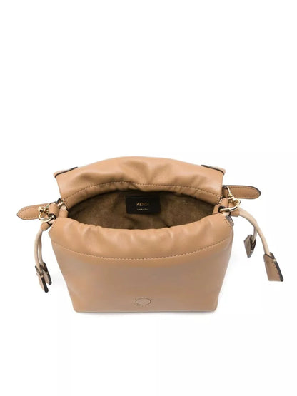 mamma baguette small nappa leather bag