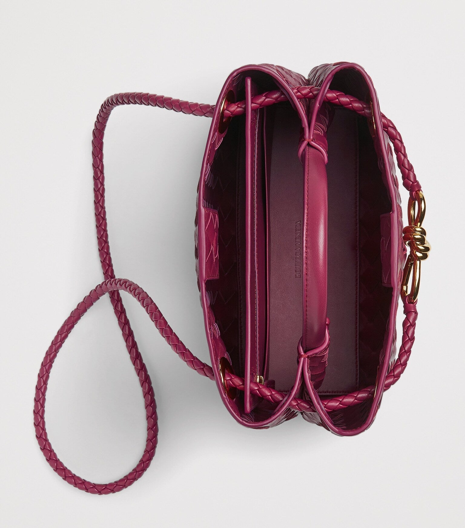 Andiamo Small Intrecciato Leather Tote