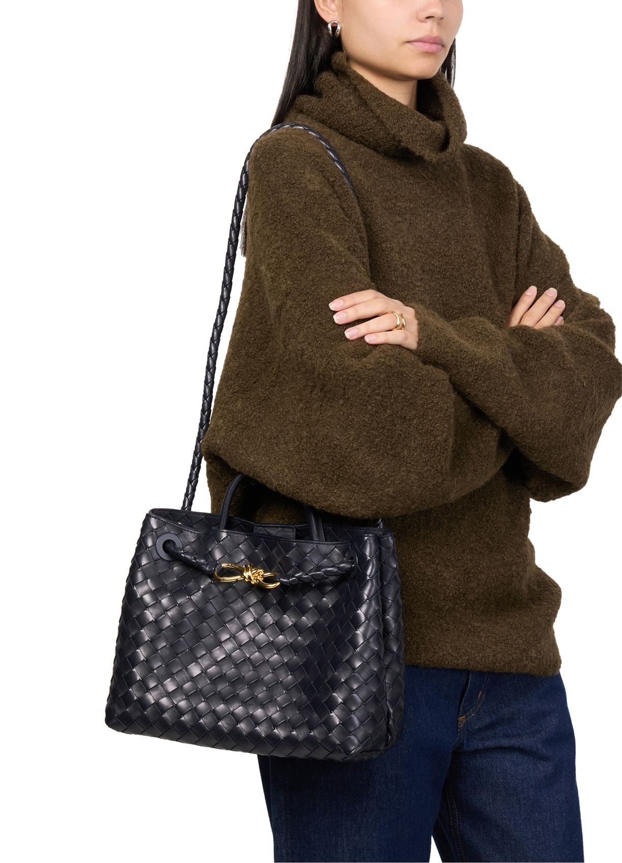 Andiamo Medium Leather Tote