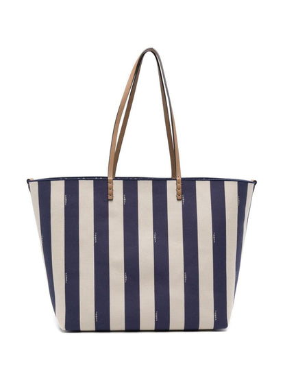 Fendi Large Roll Reversible Shopper In Pequin Striped