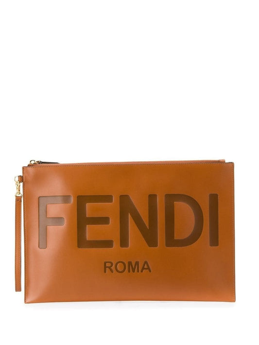 Roma Large Leather Wristlet Pouch