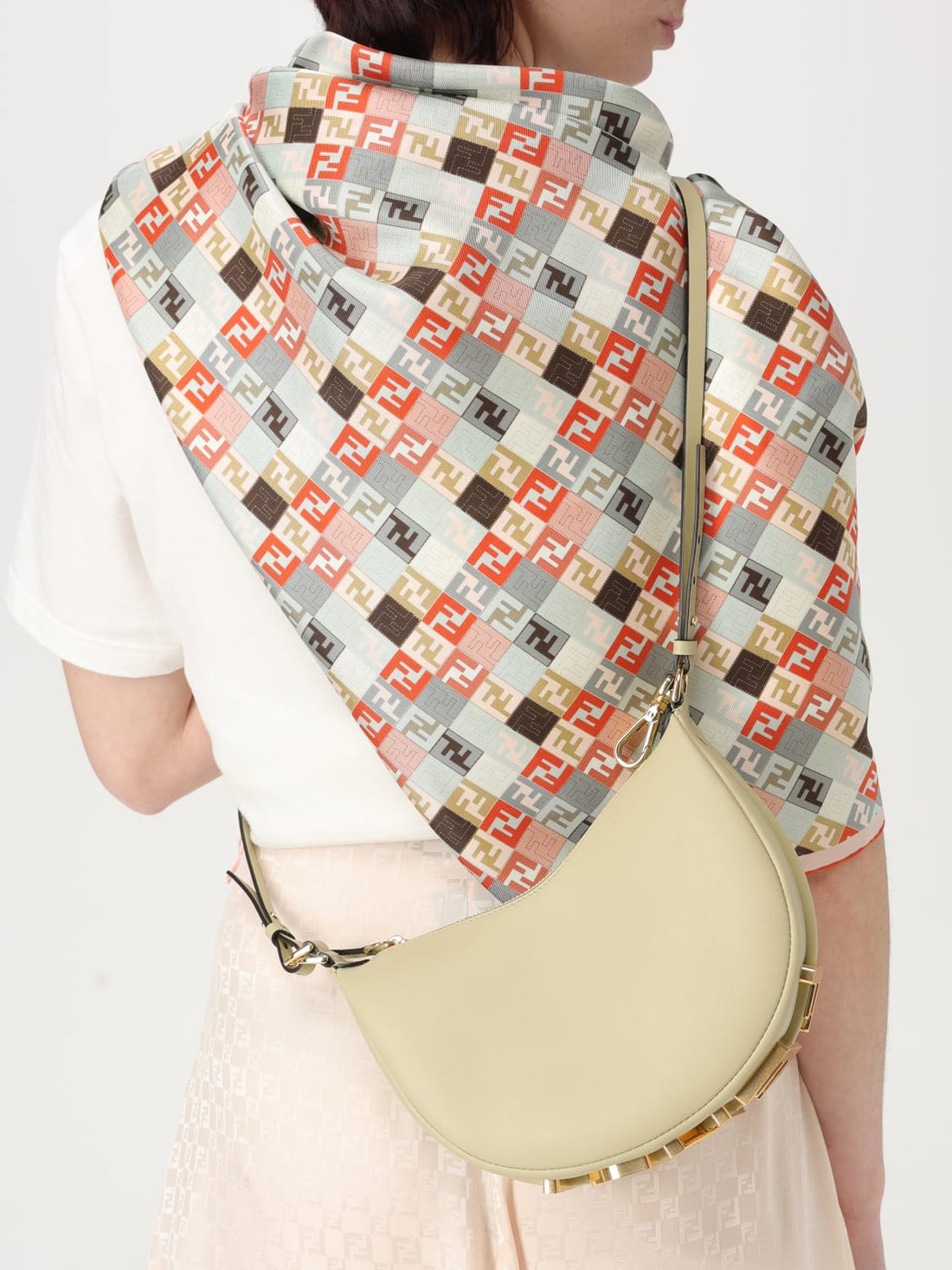 mini fendigraphy ff leather shoulder bag